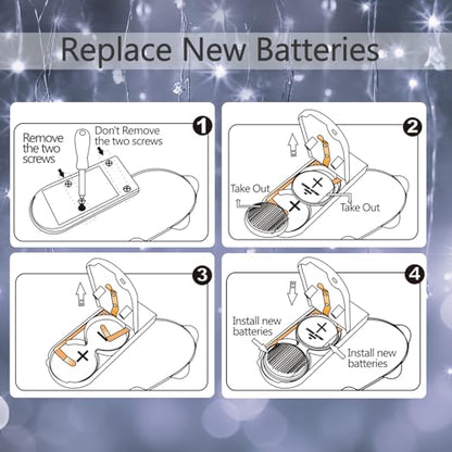 6 Pack Fairy Lights Battery Operated String Lights w/ Timer,2 Remotes,20LED - color: Cool White, size: 6.5ft