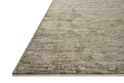 Loloi Magnolia Home Junie Lagoon/Natural 9'-6" x 13' Area Rug - color: Lagoon / Natural, size: 9'6" x 13' (Rectangular)