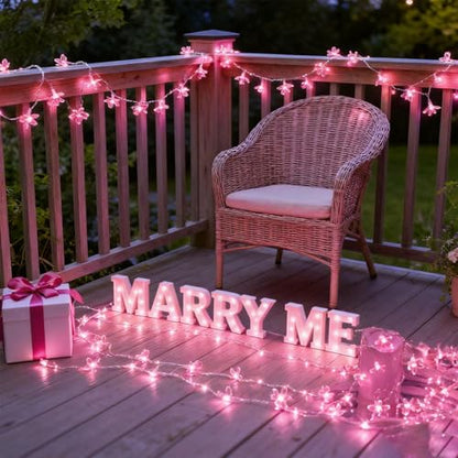 33ft 100 LED Aesthetic Pink Cherry Blossom Flower Fairy Lights String Decor - color: Pink