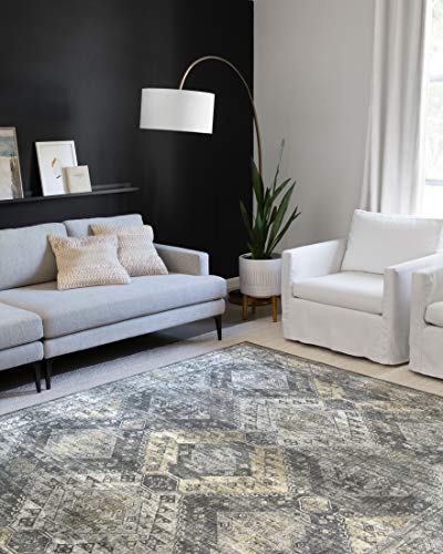 Loloi Skye Graphite/Silver 2'-0" x 5'-0" Accent Rug - color: Graphite / Silver, size: 2' x 5' (Rectangular)