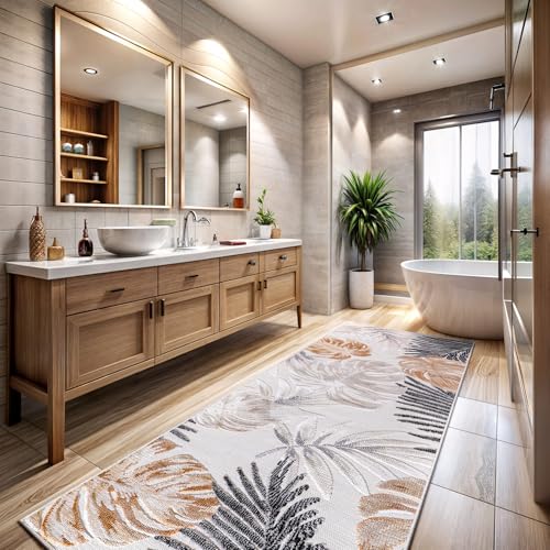 CAMILSON Runner Outdoor Rugs Oriental Retro Traditional Floral Medallion Area Rug 2x10 Non-Shedding Stain Resistant Indoor Carpet for Bathroom Hallway Kitchen Office (2 x 10 / Yellow) - color: 3002 Yellow, size: 2' x 10' (Rectangular)
