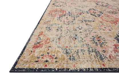 Loloi Jocelyn Khaki/Multi 5'-5" x 7'-6" Area Rug - color: Khaki / Multi, size: 5'5" x 7'6" (Rectangular)
