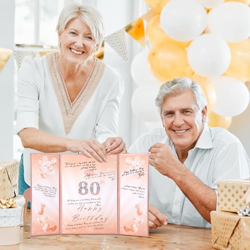 Rose Gold Birthday Party Decorations 18"x12" Guest Sign in Book Alternative - color: Rose Gold