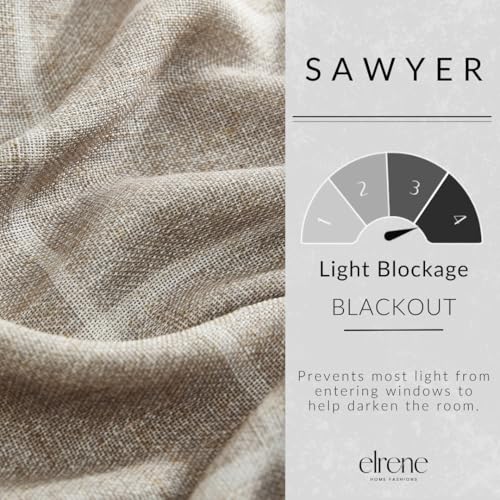 Threadmade Sawyer Window Panel, Taupe - 52" W x 108" L - color: Taupe, size: 52"W x 108"L (Pack of 1)