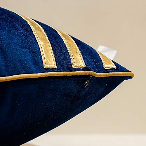 Avigers Throw Pillow Cover 18 x 18 Inch, Blue, Velvet, Hidden Zipper - color: Blue, size: 18" x 18" (Pack of 1)