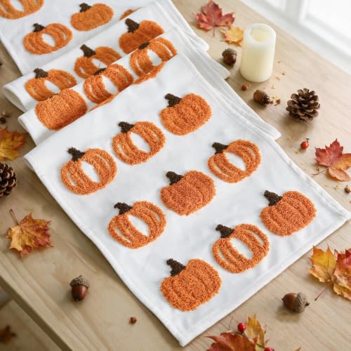 Artoid Mode 3D Chain Embroidery Soft Fall Table Runner 13x72 Inch