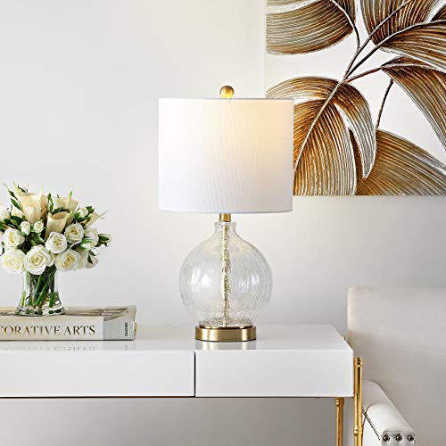 SAFAVIEH Lovell Table Lamp, 23" Modern Clear/Gold TBL4246A