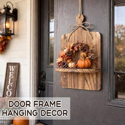 2 Pack Thanksgiving Rustic Floating Shelves Farmhouse Hanging Shelves