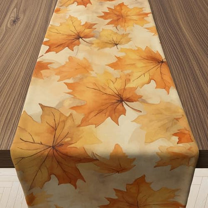 Thanksgiving Decorations - Fall Leaves Table Runner - color: Fall Leaves