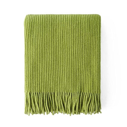 BATTILO HOME Apple Green Throw Blanket for Couch, 60"x80" - color: Apple Green, size: 60 x 80 in.
