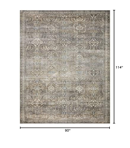 Loloi Layla Antique/Moss 7'-6" x 9'-6" Area Rug - color: Antique / Moss, size: 7'6" x 9'6" (Rectangular)