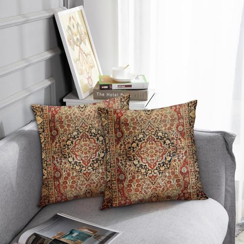 Britimes Throw Pillow Covers Set of 2, 18 x 18 Inch, Tribal Aztec - color: Ethnic Tribal 28, size: 18" x 18" (Pack of 2)