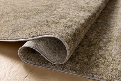 Loloi Magnolia Home Junie Moss/Natural 2'-0" x 3'-0" Accent Rug - color: Moss / Natural, size: 1' x 3' (Rectangular)
