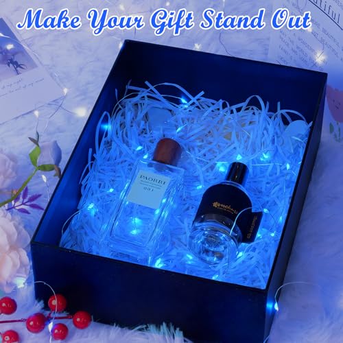 Battery Operated Fairy Lights, 7FT 20 LED Silver Wire Firefly String Lights - color: Blue, size: 6-Pack