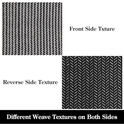 Lahome Boho Bathroom Runner Rug, 2x6 Washable Rugs for Kitchen Hallway - color: Black, size: 2' x 6' (Runner)