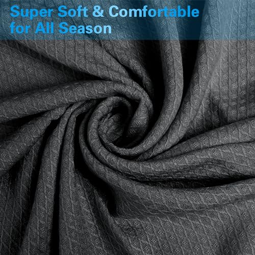 AmyHomie Cooling Blanket 79"x91", 100% Rayon Derived from Bamboo - color: Dark Gray, size: 79" x 91"