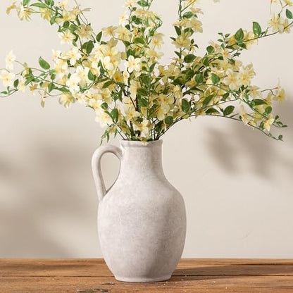 Vanselia Ceramic Flower Vase Home Table Decor Living Room Farmhouse 10 in - color: 10" Rustic