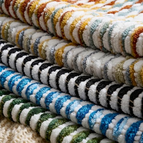 AmHoo Set of 2 Boho Chenille Pillow Cover,18 x 18-Inch Grey - color: Grey, size: 18" x 18" (Pack of 2)