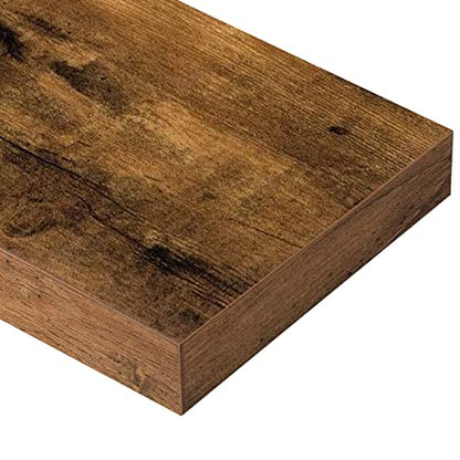 QEEIG Long Floating Shelves for Wall (Brown, Set of 2, 31.5") - color: A. Brown, size: 31.5"