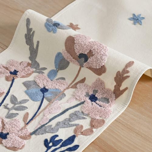Artoid Mode 3D Chain Embroidery Soft Fall Table Runner 13x72 Inch