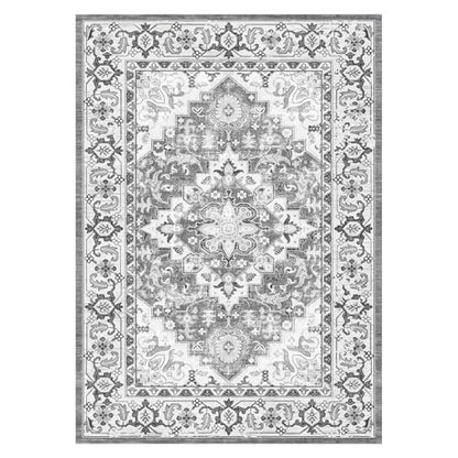 Lessymo 2 x 3 Entryway Rug Machine Washable Boho Area Rug for Bedroom, Grey - color: Grey Beige, size: 2' x 3' (Rectangular)