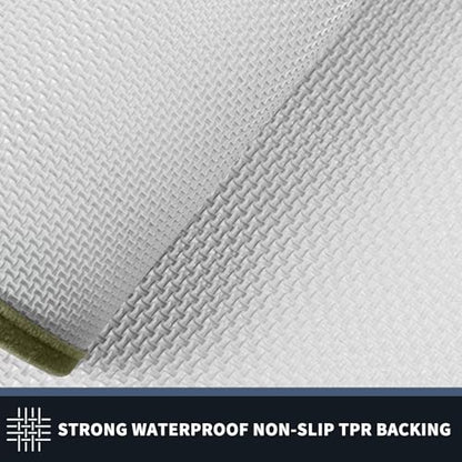 PURRUGS Hallway Runner Rug, 24" x 70", Budding Green & Sage Green - color: Budding Green & Sage Green, size: 24" X 70"