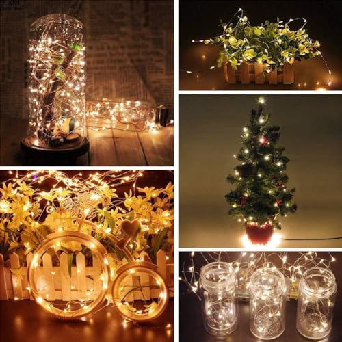 Twinkle Star 300 LED Copper Wire String Lights, Warm White 99 FT - color: Warm White, size: 99 ft