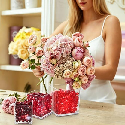 KissYou Acrylic Box Clear Box with Lid 3.15 x 3.15 x 3.15 Inch 2 Pack - size: 3.15 x 3.15 x 3.15 Inch