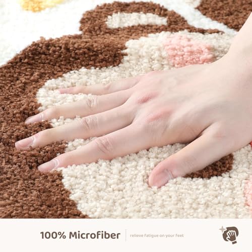 Molesun Monkey Bath Mat 16x24, Soft Absorbent Microfiber Bath Rugs - color: Monkey, size: 16" x 24"