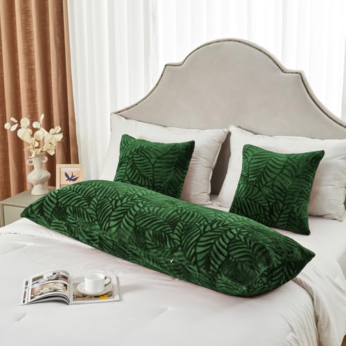 SOCHOW Body Pillow Cover 21x54 Inches, 1 Pack, Olive Green - color: Olive Green, size: 54" x 21" (Pack of 1)