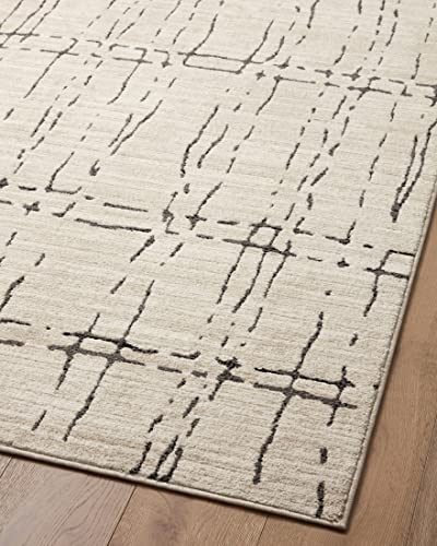 Loloi Darby Sand/Dk. Grey 6'-7" x 9'-3" Area Rug - color: Sand / Dk. Grey, size: 6'7" x 9'3" (Rectangular)