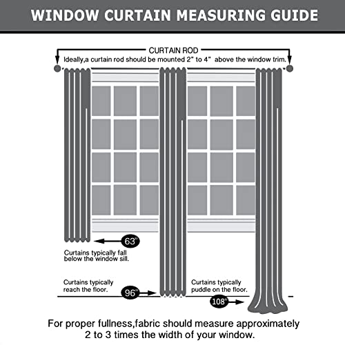 Pickluc Grommet Blackout Curtain for Living Room, Light Blocking Drapes, Thermal Insulated, Noise Reduction, 52 Inches Wide x 84 Inches Long, Black, 2 Panels - color: Black, size: 52"W x 84"L (Pack of 2)
