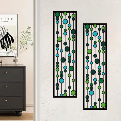 ShxTrade Geometric Metal Wall Decor - color: Green