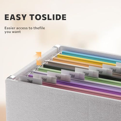 FHSQX 2Pack File Box with Lid,White,14 x 9.3 x 10.9 in - color: White, size: 14 x 9.3 x 10.9 in (2Pack)