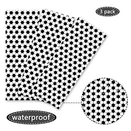 Tevxj 3 Pieces Soccer Party Tablecloths for Soccer Birthday Decorations Plastic Disposable Sports Ball Party Table Covers for Rectangle Tables Birthday Supplies Favors, 54 x 108 Inches - style: Soccer