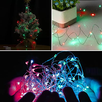 Brightown 12 Pack Christmas Red Green Fairy Lights Battery Operated - color: Red & Green, size: 12 PC