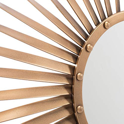 Safavieh Home Collection Lachlyn 34-inch Gold Sunburst Round Mirror