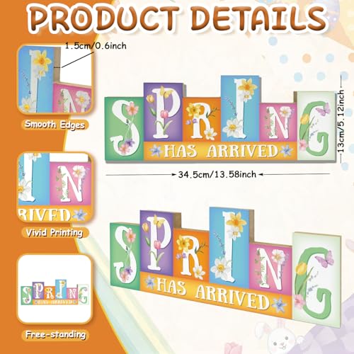 Easter Decorations, Wooden Easter Table Decorations