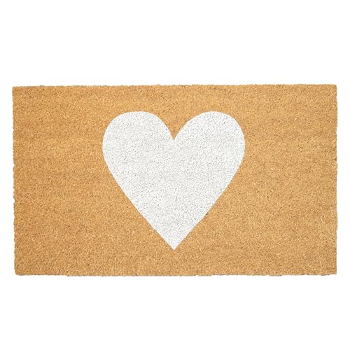 Calloway Mills Madison Heart Doormat (White, 17" x 29") - color: White, size: 1'5" x 2'5" (Rectangular)