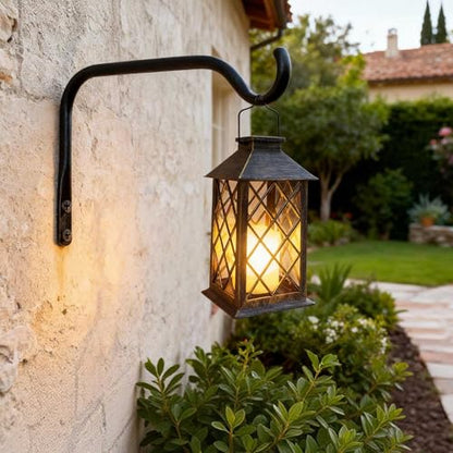 Lifyzoon Plant Hanger Brackets - 8 Inch 2 Pack Metal Outdoor Wall Hooks - size: 8Inch-2Pack