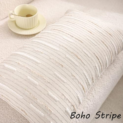Boho Jacquard Throw Pillow Covers 12x20 Set of 2 Beige Khaki Grey - color: Beige+khaki+grey, size: 20" x 12" (Pack of 2)