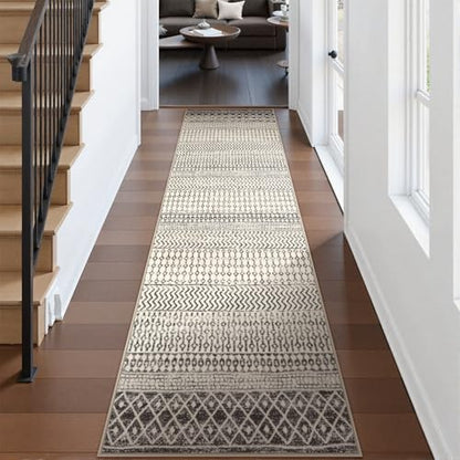 2'6 x 10' Washable Extra Long Hallway Runner, Soft Bedroom Runners - color: Black, size: 2'6" x 10' (Runner)