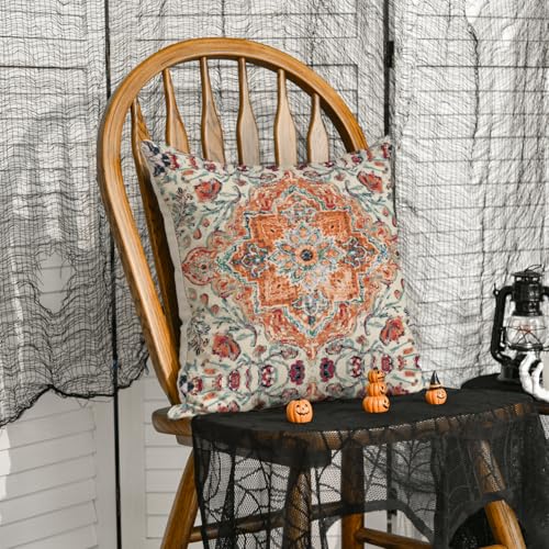 AVOIN colorlife Boho Aesthetic Throw Pillow Cover 18x18 Inch - size: 18" x 18" (Pack of 1)