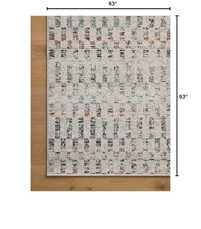 Loloi Kamala Grey/Multi 5'-3" x 7'-9" Area Rug - color: Grey / Multi, size: 5'3" x 7'9" (Rectangular)