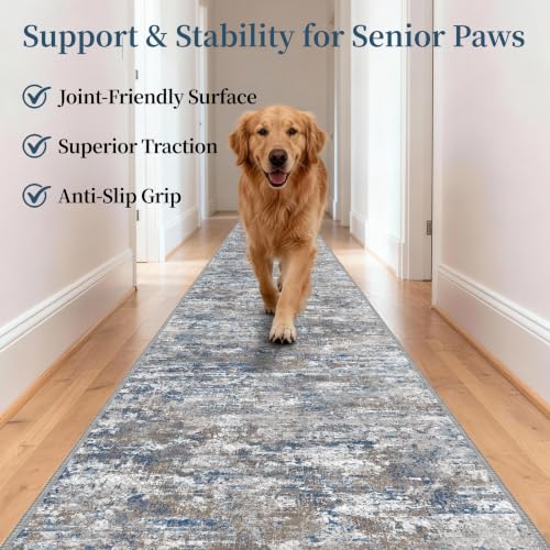 Hallway Runner Rug 3x10 Textured Non Slip Carpet Runner,Abstract Multi - color: Abstract-multi, size: 3' x 10' (Runner)