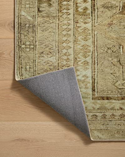Loloi Magnolia Home Sinclair Khaki/Tobacco 2'-3" x 3'-9" Accent Rug - color: Khaki / Tobacco, size: 2'3" x 3'9" (Rectangular)