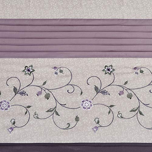 Madison Park Serene Shower Curtain for Bathroom, 72 x 72, Purple - color: Purple, size: 72"W x 72"L (Pack of 1)