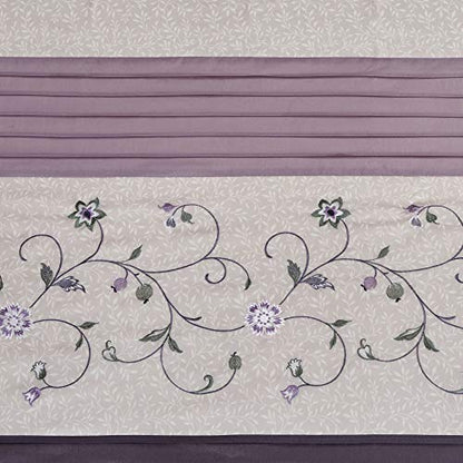 Madison Park Serene Shower Curtain for Bathroom, 72 x 72, Purple - color: Purple, size: 72"W x 72"L (Pack of 1)