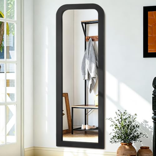 AAZZKANG Wall Mirror Full Length Rectangle Large Black Wood Framed 43"x14" - color: Black, size: 47"L x 16"W