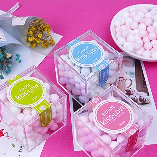 KissYou 2‑Pack Acrylic Box with Lid 2.95 x 2.95 x 2.95 Inch Jewelry Box - size: 2.95 x 2.95 x 2.95 Inch